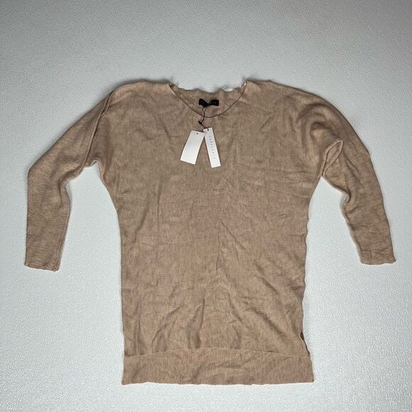 Sanctuary Gillian Cold-shoulder Sweater In Heathr Pearl XS NWT - Picture 3 of 12